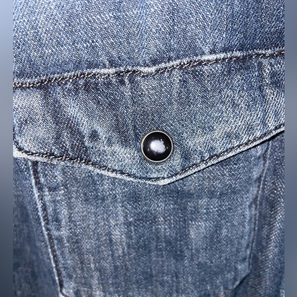 *PRICE DROP* ALLSAINTS Denim Button Down - Pearl Snaps - Picture 4 of 4